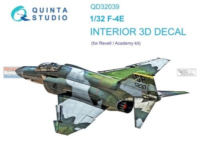QTSQD32039 1:32 Quinta Studio Interior 3D Decal - F-4E Phantom II (ACA/REV kit)