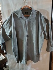 Shaquille O'Neal Men's Dress Shirt Big Fit Cooling Stretch XL 20-36/37. Gray