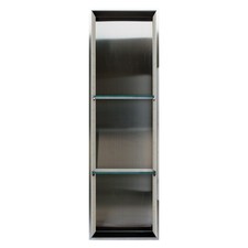 Transolid STV4614-BSB 14"W Wall Mounted Shower Shelf - Stainless Steel / Cameo