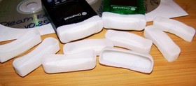 10x 3D Print CAP Dust WHITE Cover for SEGA Dreamcast VMU + Dreamshell Explorer