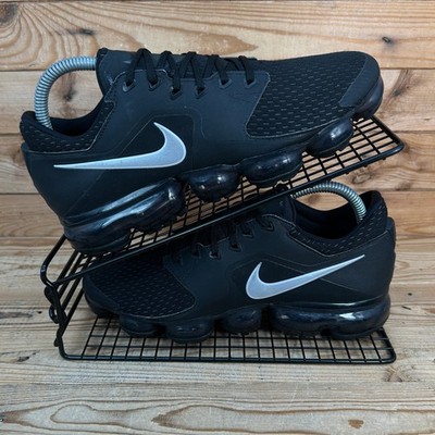Nike Turnschuhe Damen Größe UK 6 Air VaporMax schwarz metallic silber Fitnessschuhe GS