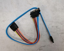 SATA 22 Pin Male to SATA 7-Pin Cable with SATA 15 Pin Female Extension Cable