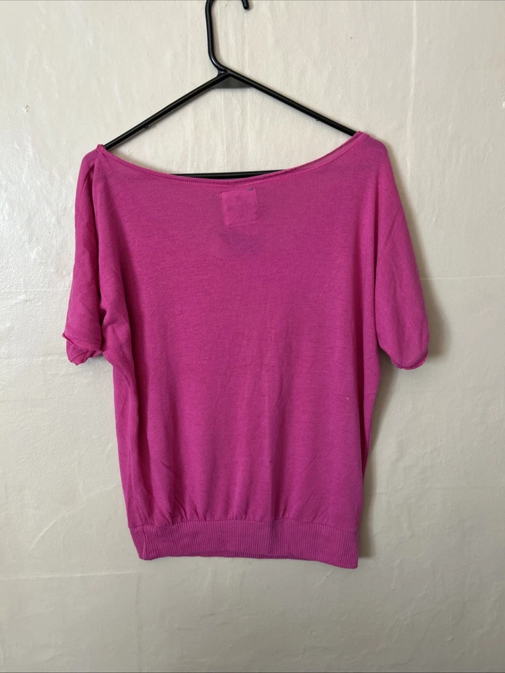 Suéter Poof Excellence Mediano Rosa Calibre Fino Bolsillo Lentejuelas Foto 4 de 4