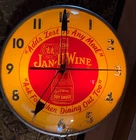 Vintage Jan-U-Wine Soy Sauce PAM ADVERTISING CLOCK Gas Oil Sign