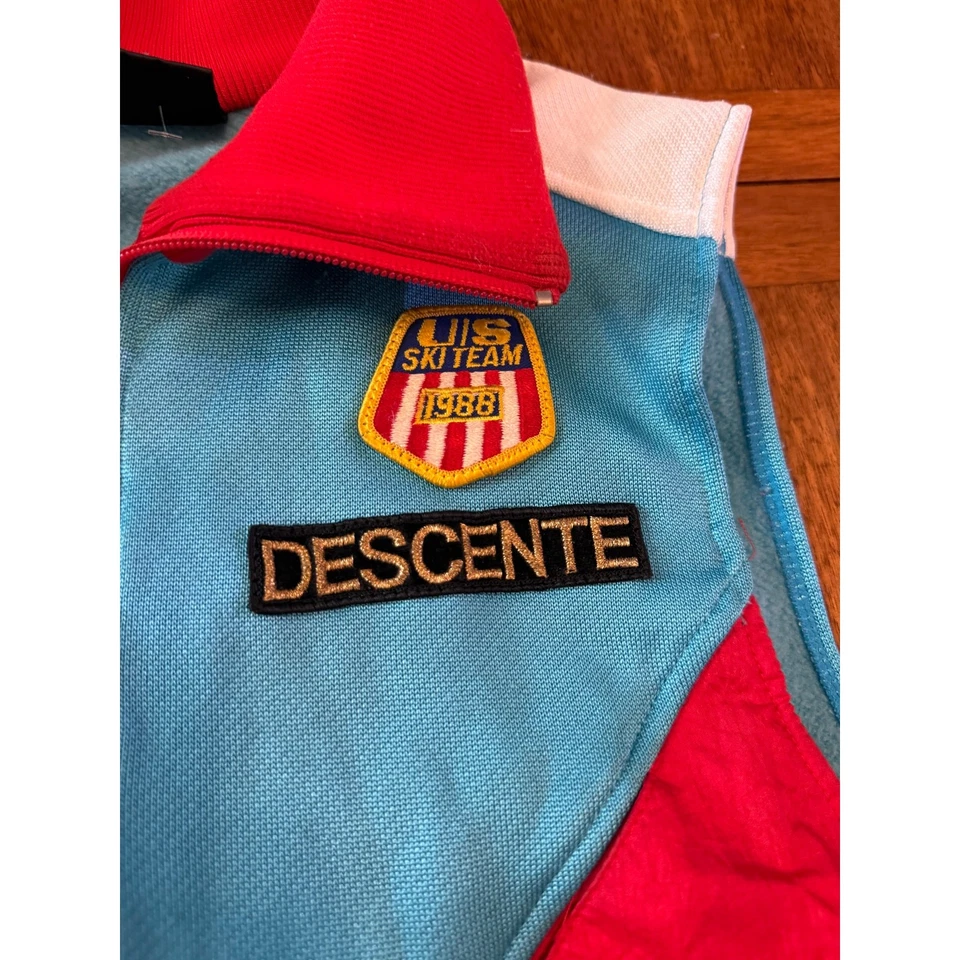 Винтажный жилет Seagram USA Ski Team Descente Colorblock 80-е ретро - Изображение 3 из 4