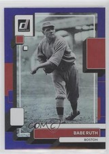 2022 Panini Donruss Variation Holo Purple Babe Ruth (Throwing) #229 HOF 02bl