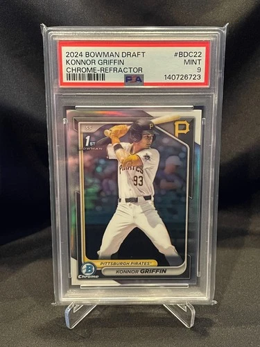 2024 BOWMAN DRAFT CHROME REFRACTOR KONNOR GRIFFIN PSA 9