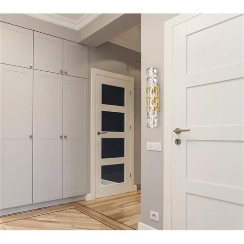 Elegant Lighting Valetta 18" Metal and Crystal LED Linear Wall Sconce in Gold - Picture 8 of 8