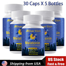 5-Pack Relaxium Sleep Natural Dietary Supplement for Better Sleep 150 Capsules 