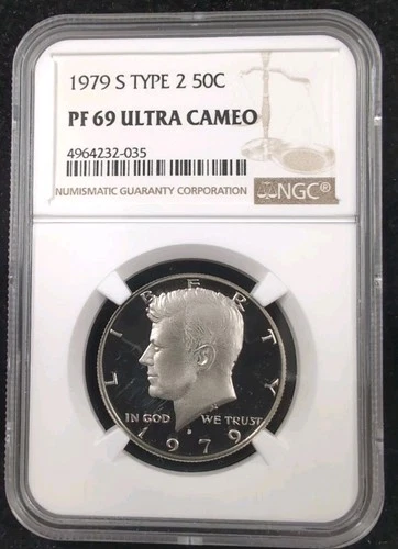 1979 S Type 2 Kennedy 50C NGC PF 69 Ultra Cameo #4952