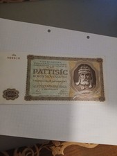 Billet Slovaquie :5000 Koron 1944 Specimen