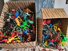 300 PCS 1950s To 1970s Tim Mee MPC Marx Plastic Toy Cowboys Indians Dinos Army