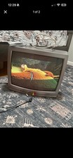 Toshiba Model Silver CRT Television 480i with Composite Video RCA A/V Input