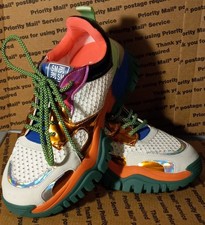 Womens Steve Madden Thrilling Multicolored Platform Sneakers Size 8.5