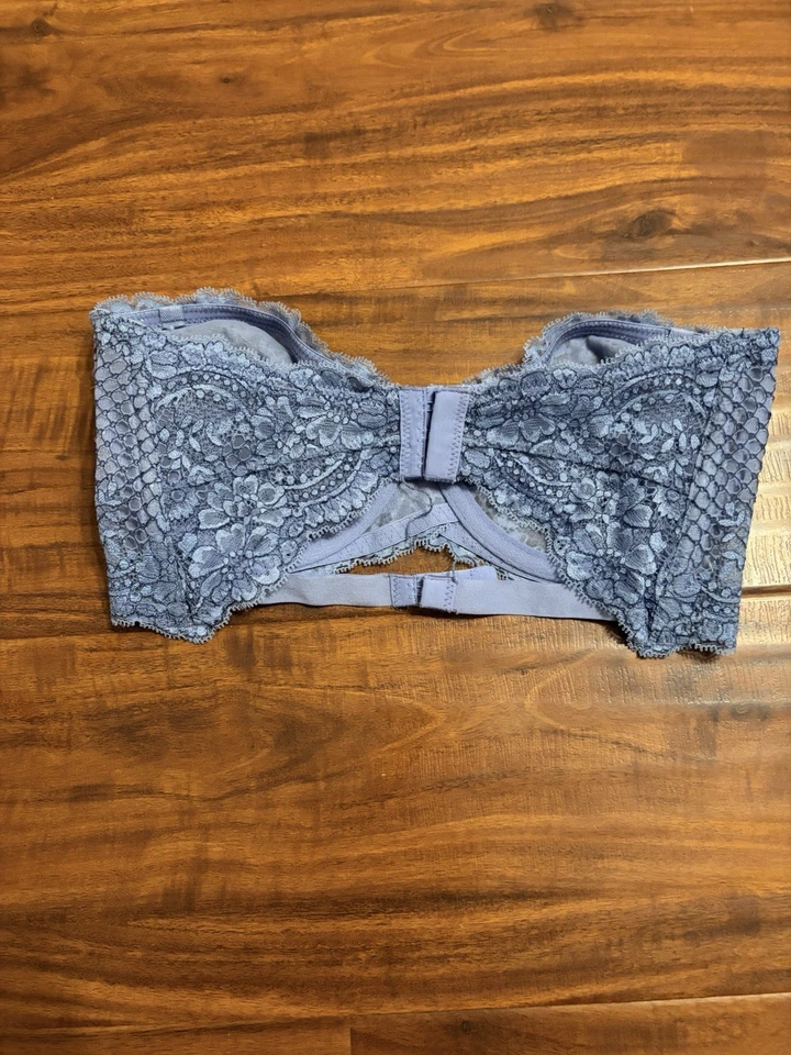 Free People Blue Lace Strap Underwear Bra Size 32DD - Image 2 of 4