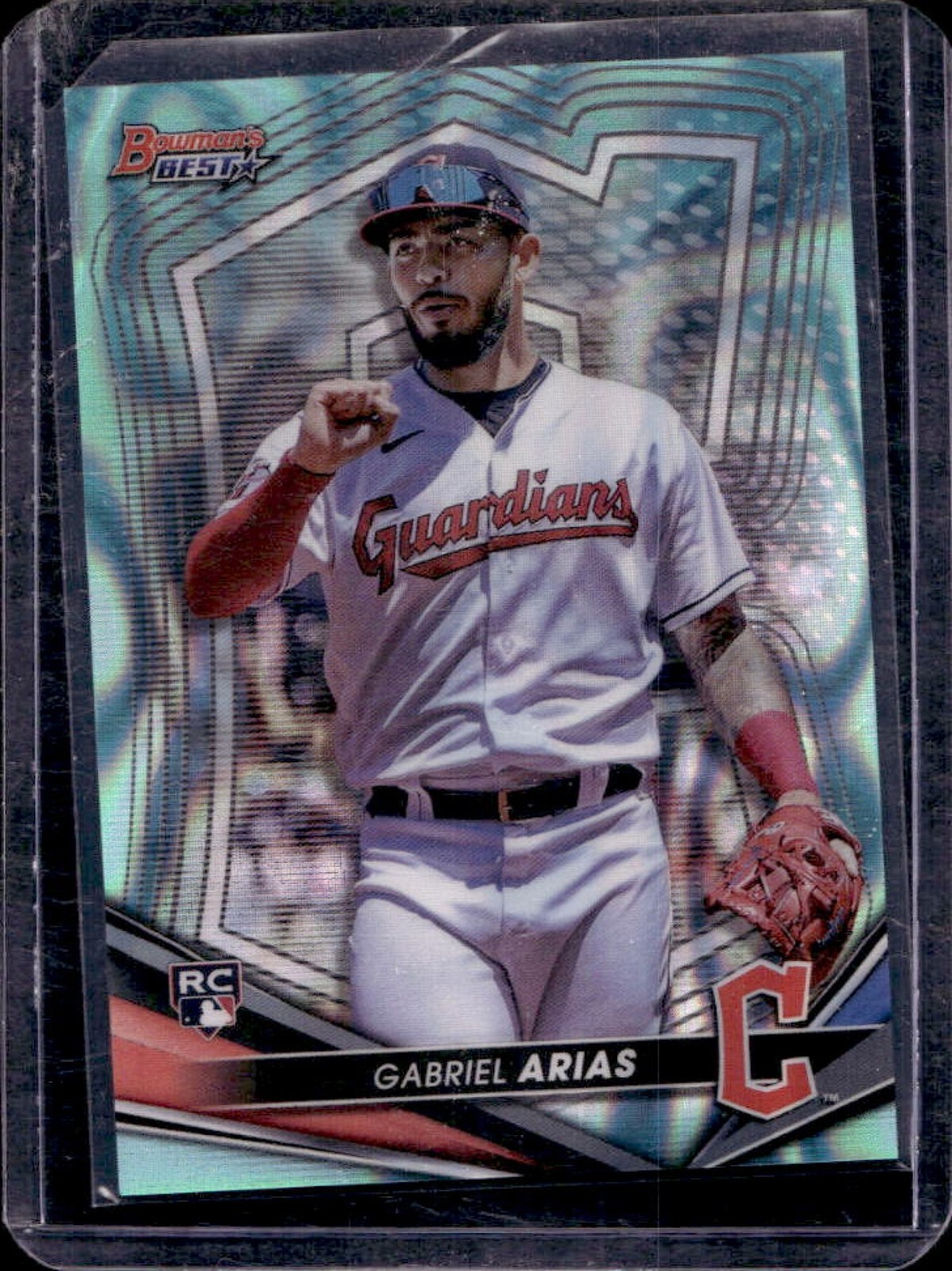 2022 Bowman's Best Gabriel Arias RC Aqua Lava Refractor #39/199 Guardians