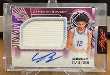 CAMERON BOOZER AUTO PATCH /4 SSP 2025 LEAF TRINITY PINK SHIMMER DUKE SEALED