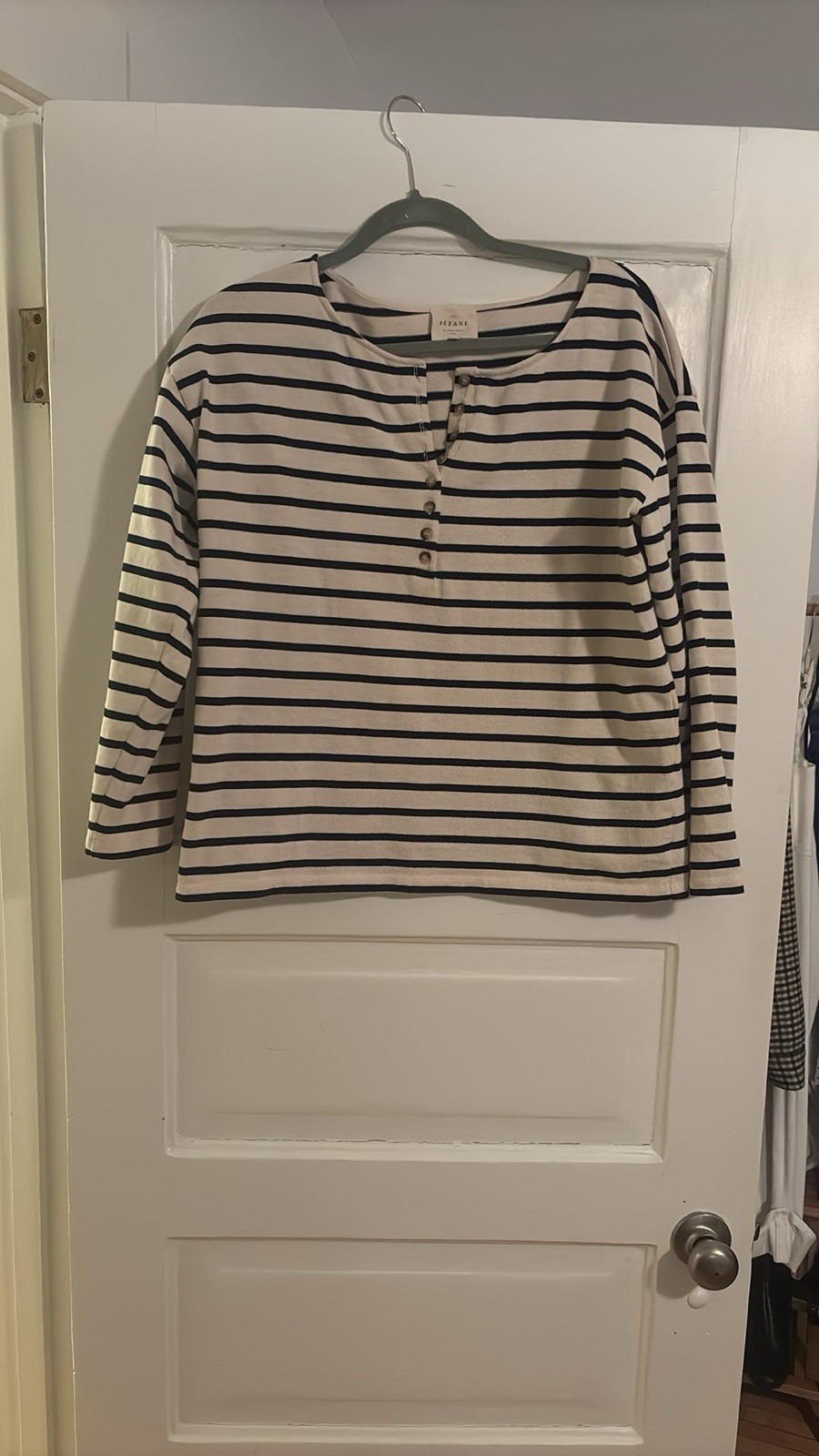 Sézane stripe top  Size XL - image 1