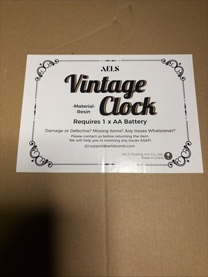 AELS Vintage Wall Clock, European Style Decorative Retro Wall Clock