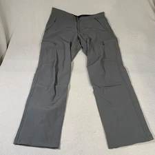 Beyond Clothing Mens Testa Pant Softshell K5 L5 Fleece Lined Cargo GRAY 36R
