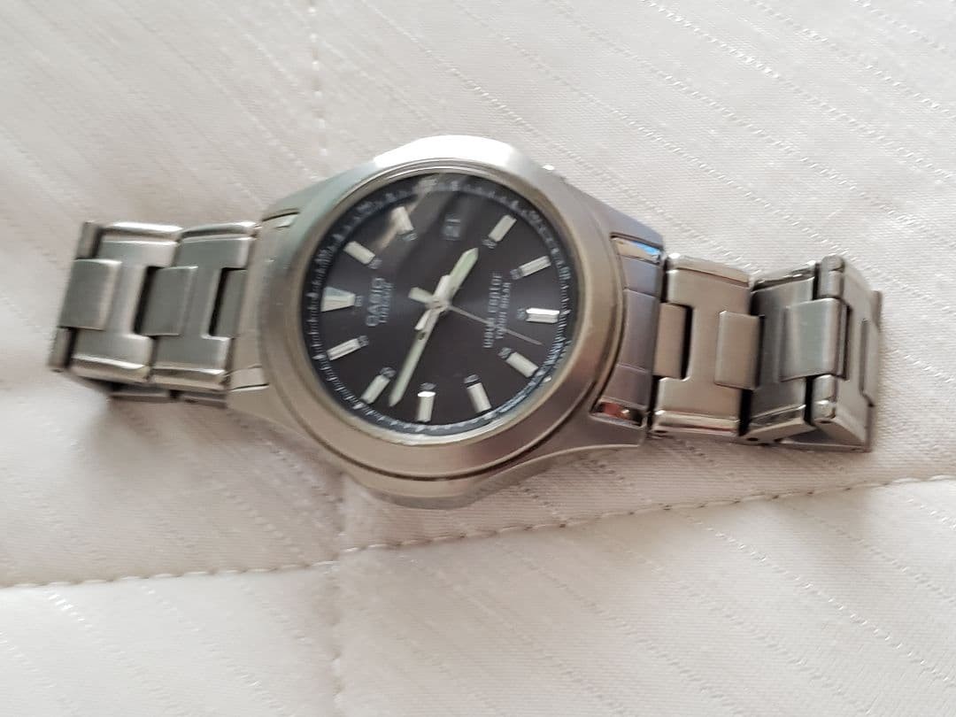 Casio Digital Watch Titanium Black Waveceptor Sol… - image 8