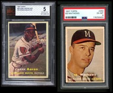 1957 Topps Milwaukee Braves Team Set 1957 World Series Champs! 6 - EX/MT 5370637