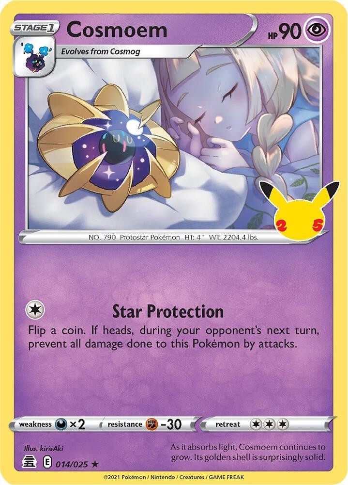 Cosmoem 014/025 Celebrations 2021 Holo MINT CONDITION 90 HP