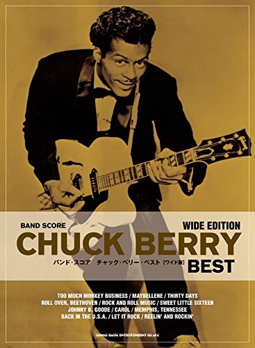 CHUCK BERRY BEST WIDE EDITION JAPAN BAND SCORE SONG BOOK GUITAR TAB book form JP