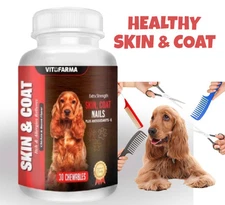 VITOFARMA PROMOTE HEALTHY SKIN & COAT FOR DOG | CANINE SUPPLEMENT ALLERGY RELIEF