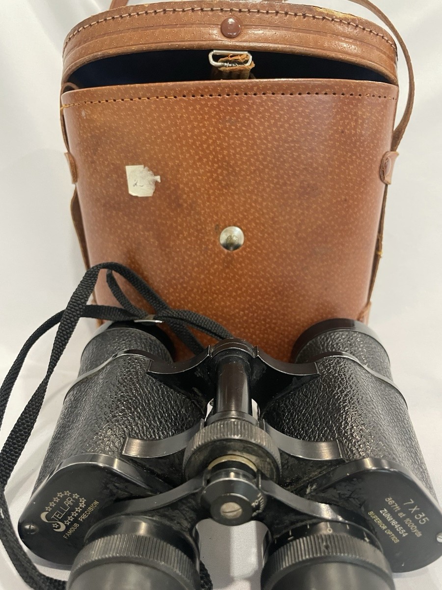 Vintage Super Zenith Binoculars 7 x 35 Field 6.5 With Antique Case
