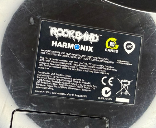 Wii Rock Band Harmonix 19091 Wireless Guitar - Black - Picture 4 of 5
