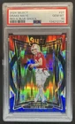 2024 Panini Select Drake Maye Concourse Red and Blue Prizm Shock RC #27 PSA 10