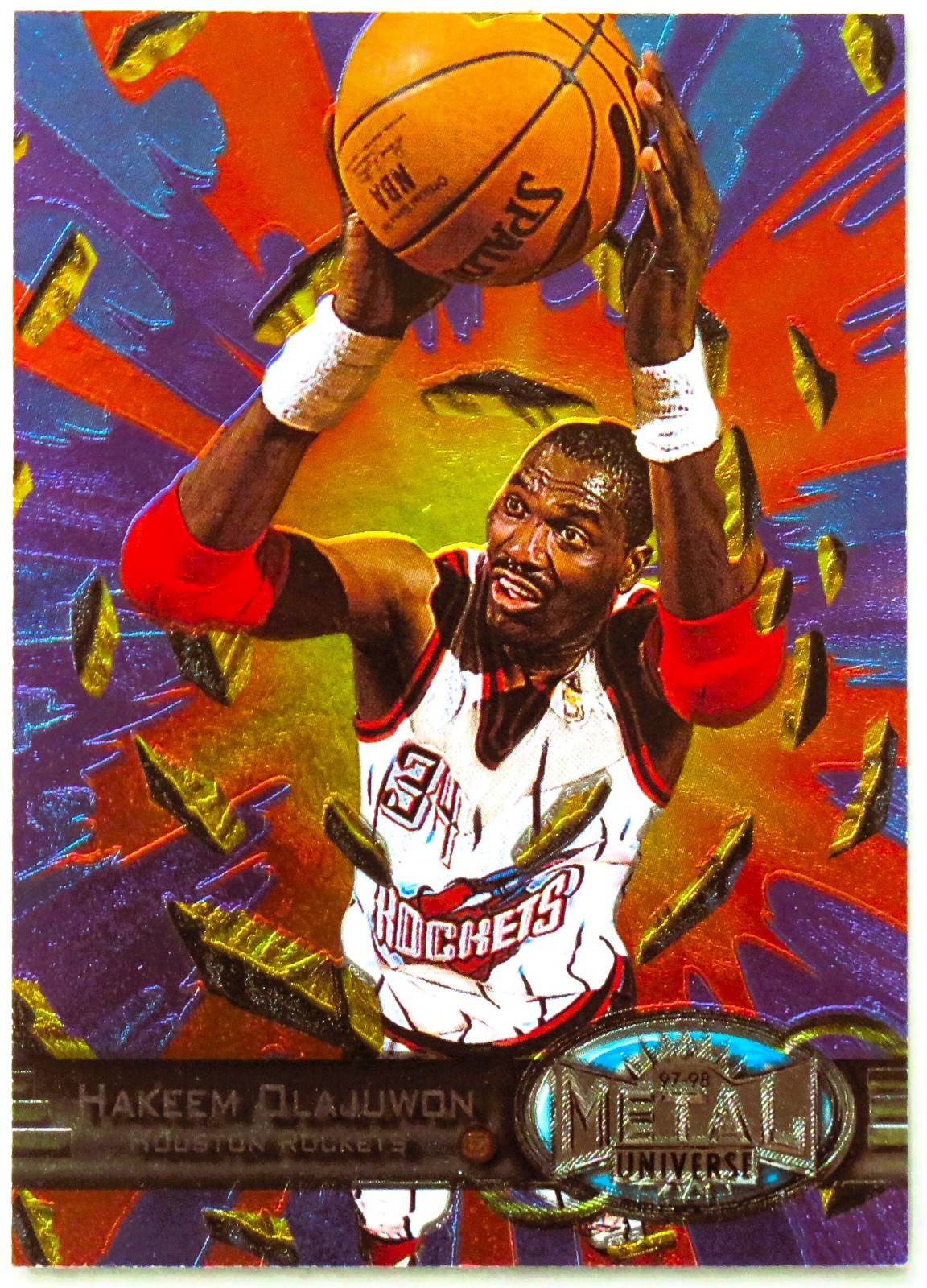 1997-98 Metal Universe Houston Rockets Hakeem Olajuwon #59
