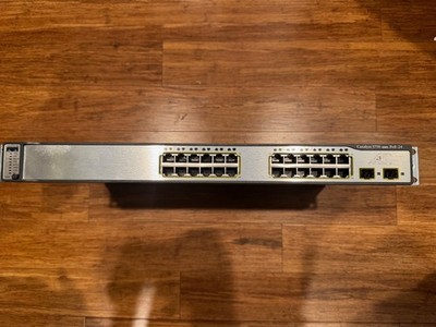 Cisco Catalyst WS-C3750-24PS-S 24-Port PoE Switch WS-C3750-24PS-S