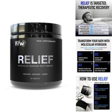 DrinkHRW Relief Molecular Hydrogen Magnesium Bath Tablets 60 Count