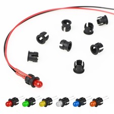 3mm LED Holder 100PCS Panel Mount Bezel Clips Black Plastic 3MM,