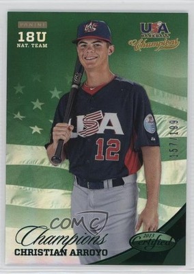 2013 Panini USA Baseball Champions 157/199 Christian Arroyo #150 07rd