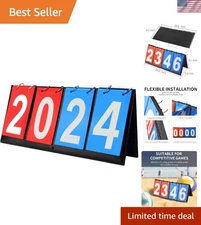 Lightweight Portable Score Keeper for Sports Tournaments – Easy to Read Display