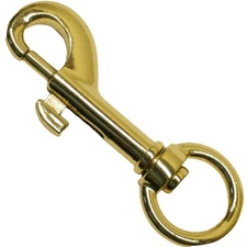 Gold Metal Leash Clip – Heavy Duty Swivel Snap Hook for Dog Leashes, more