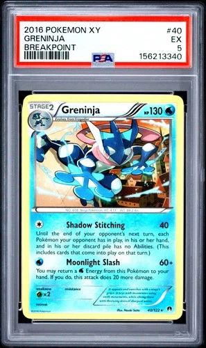 2016 POKEMON XY BREAKPOINT #40 GRENINJA PSA 5