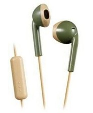 JVC HAF19MGC Vintage Earbuds IPX2 Sweat Proof Includes Mic  Remote Green  New
