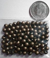 Bronze plated steel 4mm round spacer beads bronze color spacers 100 Pcs fpb038