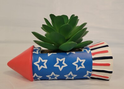 Sun Squad Patriotic Succulent Firework 2023 HTF 4  Stars Stripes July 4th