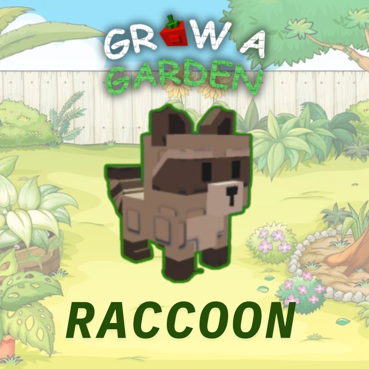 GROW A GARDEN | RACOON | Fast Delivery and cheapest 🐶 | eBay
