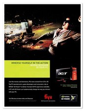 Pubblicità Stampa NVIDIA 3D Vision Kit Gioco Stereoscopico 2011 Pubblicità Rivista