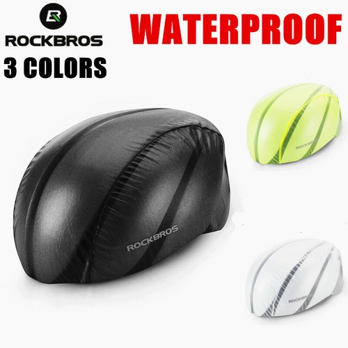 ROCKBROS Waterproof Dustproof Bike Helmet Cover Rainproof Cycling Helmets Covers - Picture 1 of 17