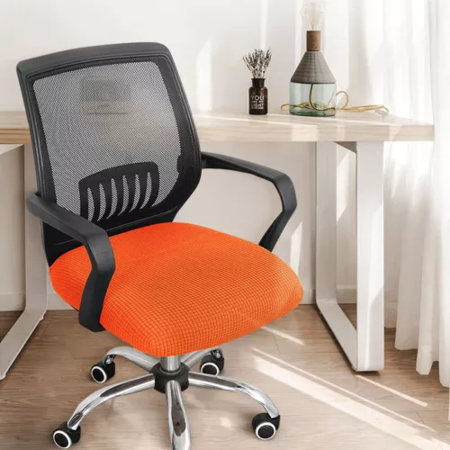 Cubierta de silla de computadora de oficina elástica giratoria protectora de asiento de trabajo de escritorio - Imagen 20 de 37