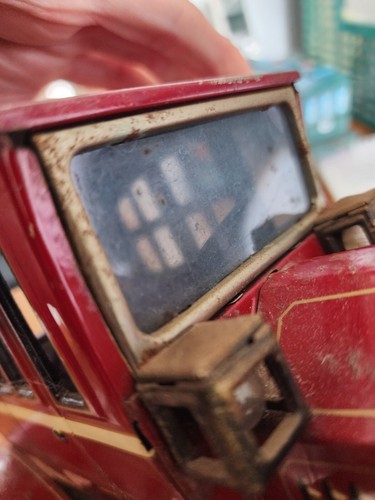 Vtg 1950s Battery Operated Tin Toy Trademark Y Japan Grand-Pa Car - Picture 7 of 14