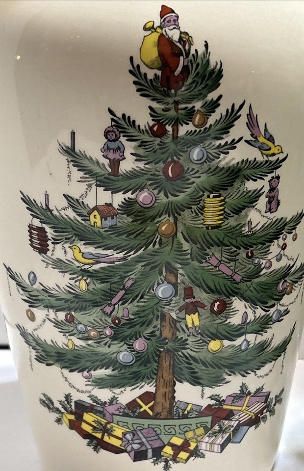 SPODE CHRISTMAS TREE LARGE VASE eBay