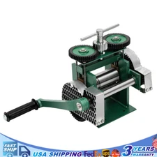 Rolling Mill Machine Rollers Metal Wire Flat Jewelry Tool Manual Combination USA